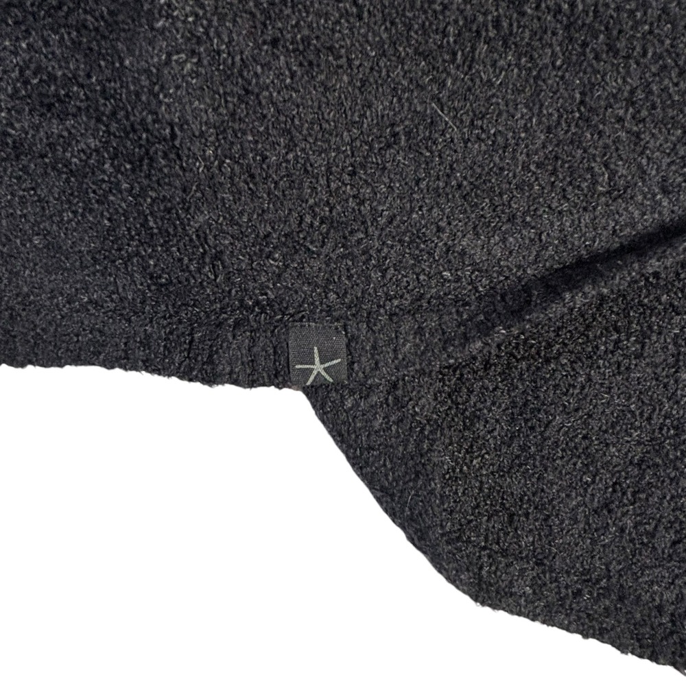 Barefoot Dreams Bamboo Chic Lite Cardigan 436 Carbon Black Waterfall Wrap S/M - Picture 8 of 11